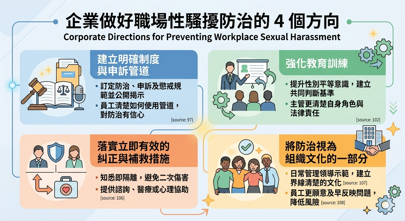做好職場性騷擾防治4個方向